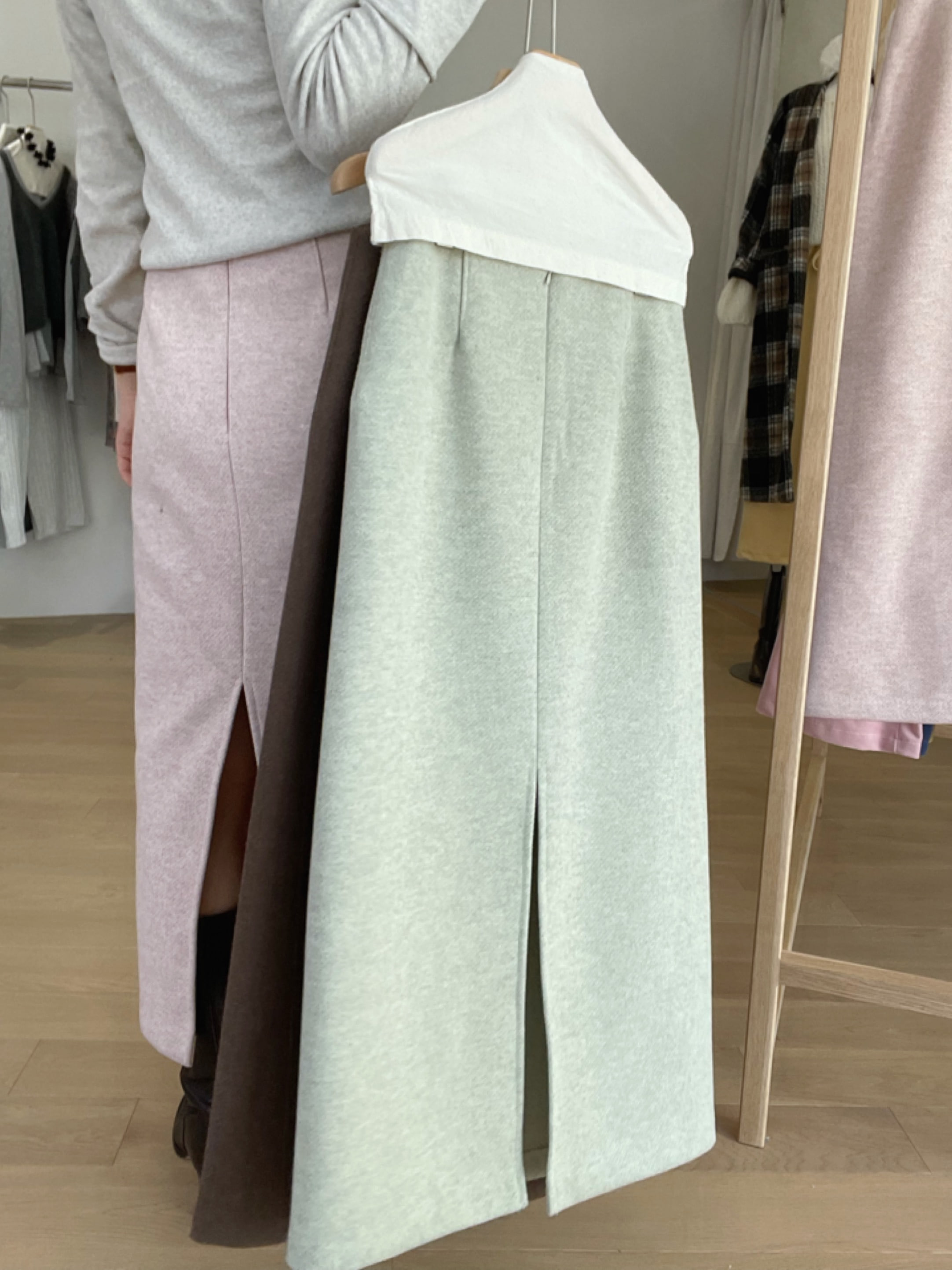 *INTHEVASE made* Rea long skirt [3colors]