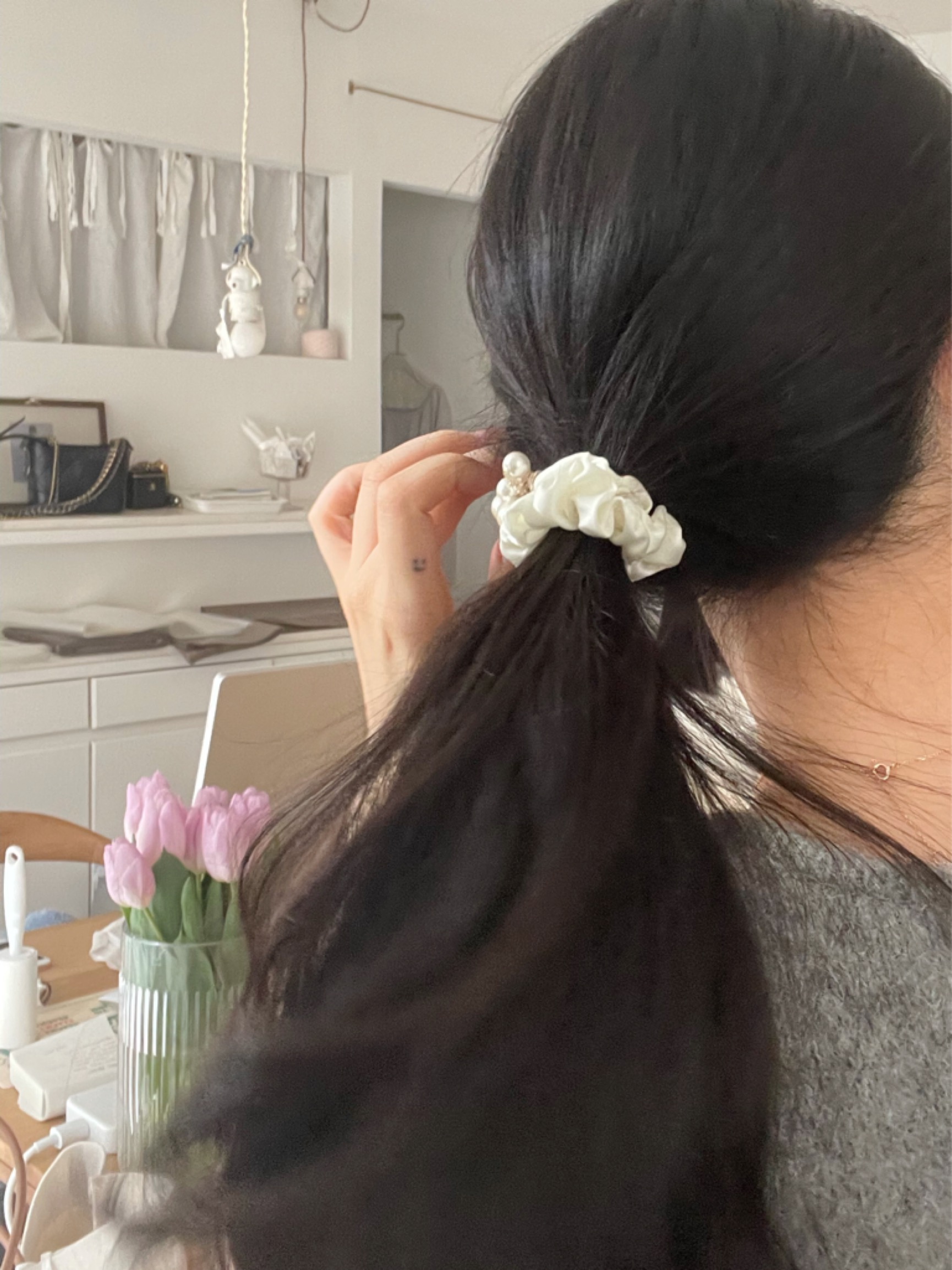 Pearl hairband [4colors]