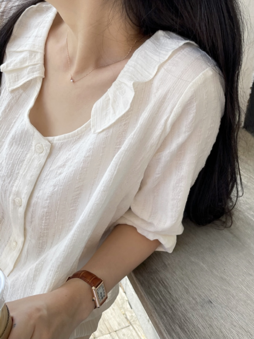 *INTHEVASE made* Soft nuts blouse [2colors]