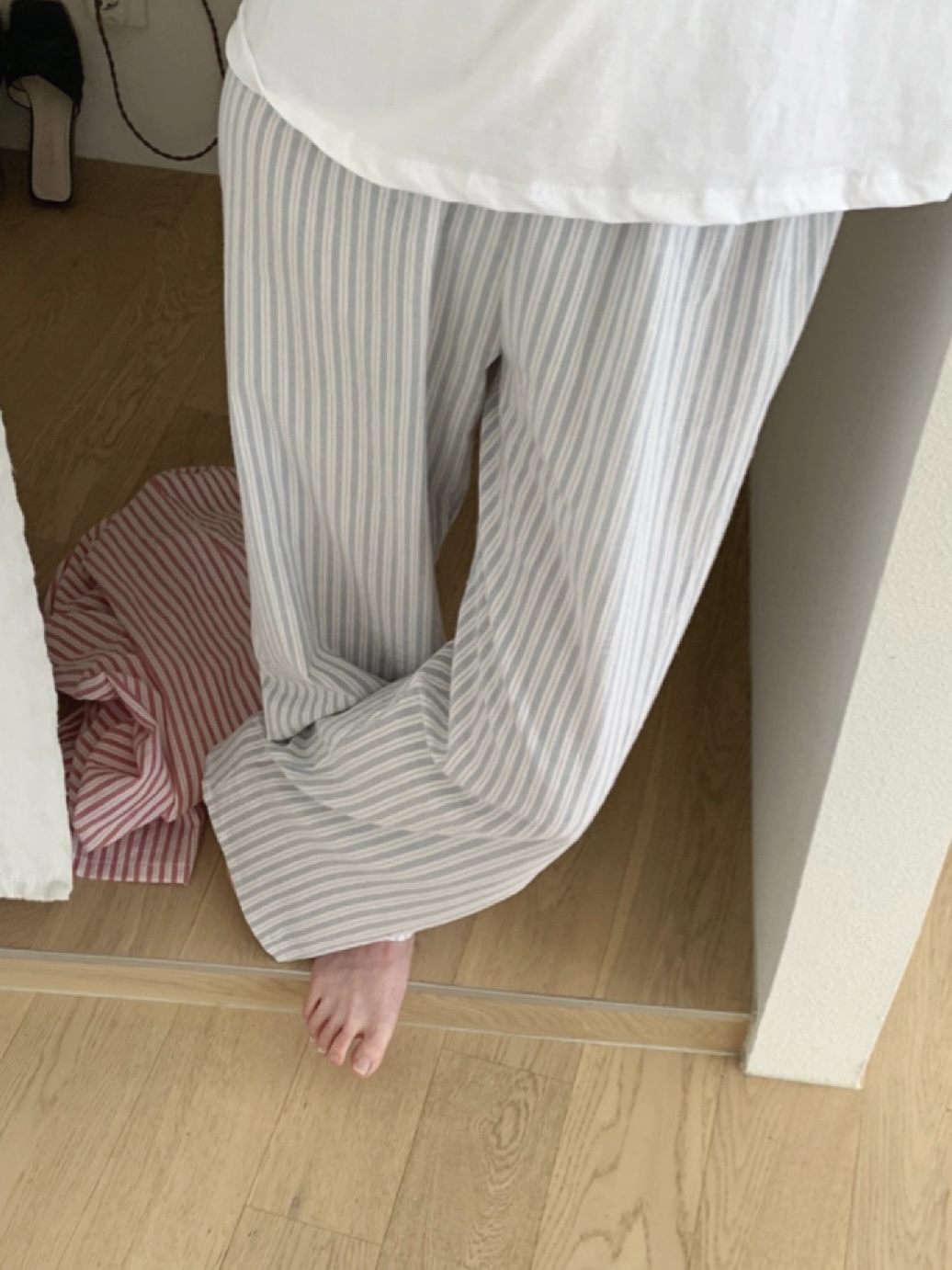 *INTHEVASE made* Stripe pajama pants [2colors]